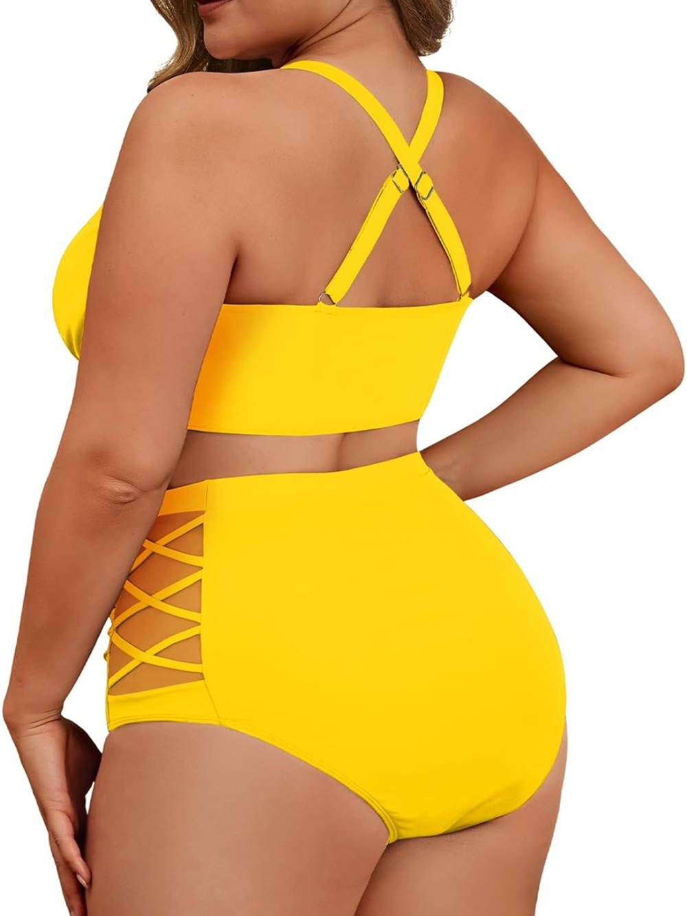 yellow two piece - Picture 2 of 2